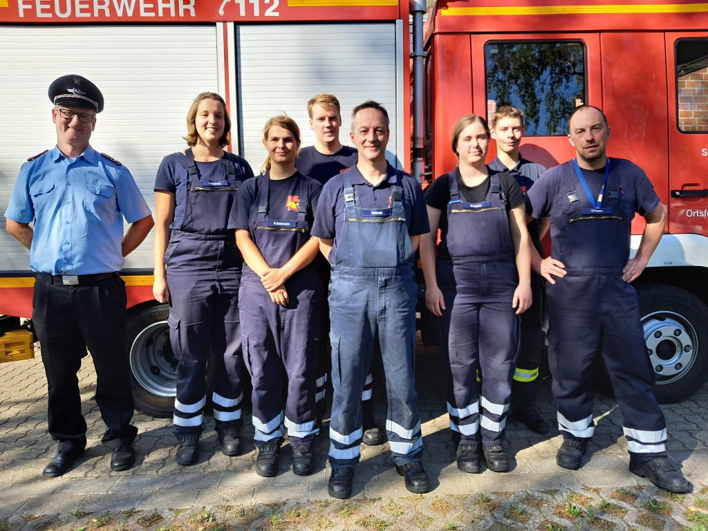 Sieben auf einen Streich reloaded – neue Feuerwehrleute für Rothemühle / Walle