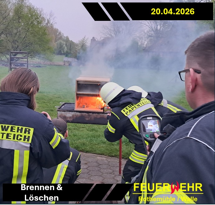 Dienstabend: Brennen und Löschen